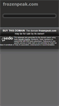 Mobile Screenshot of frozenpeak.com